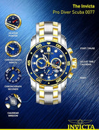 Invicta 0077 Pro Diver Scuba: características, especificaciones y ¿vale la pena comprarlo?