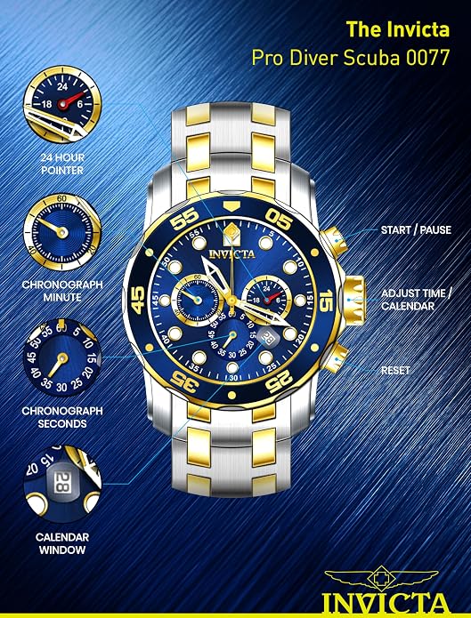 Invicta 0077 Pro Diver Scuba: características, especificaciones y ¿vale la pena comprarlo?